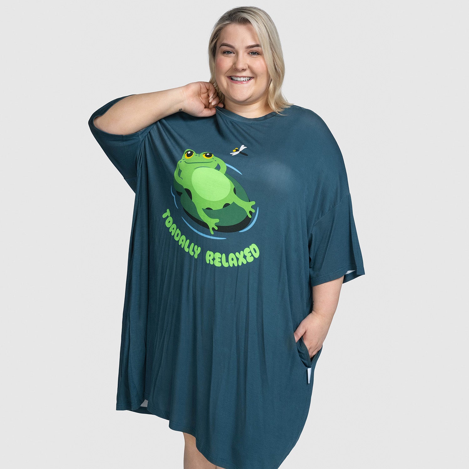 ODDIE Frog Yoga Sleep Tee – The Oodie USA