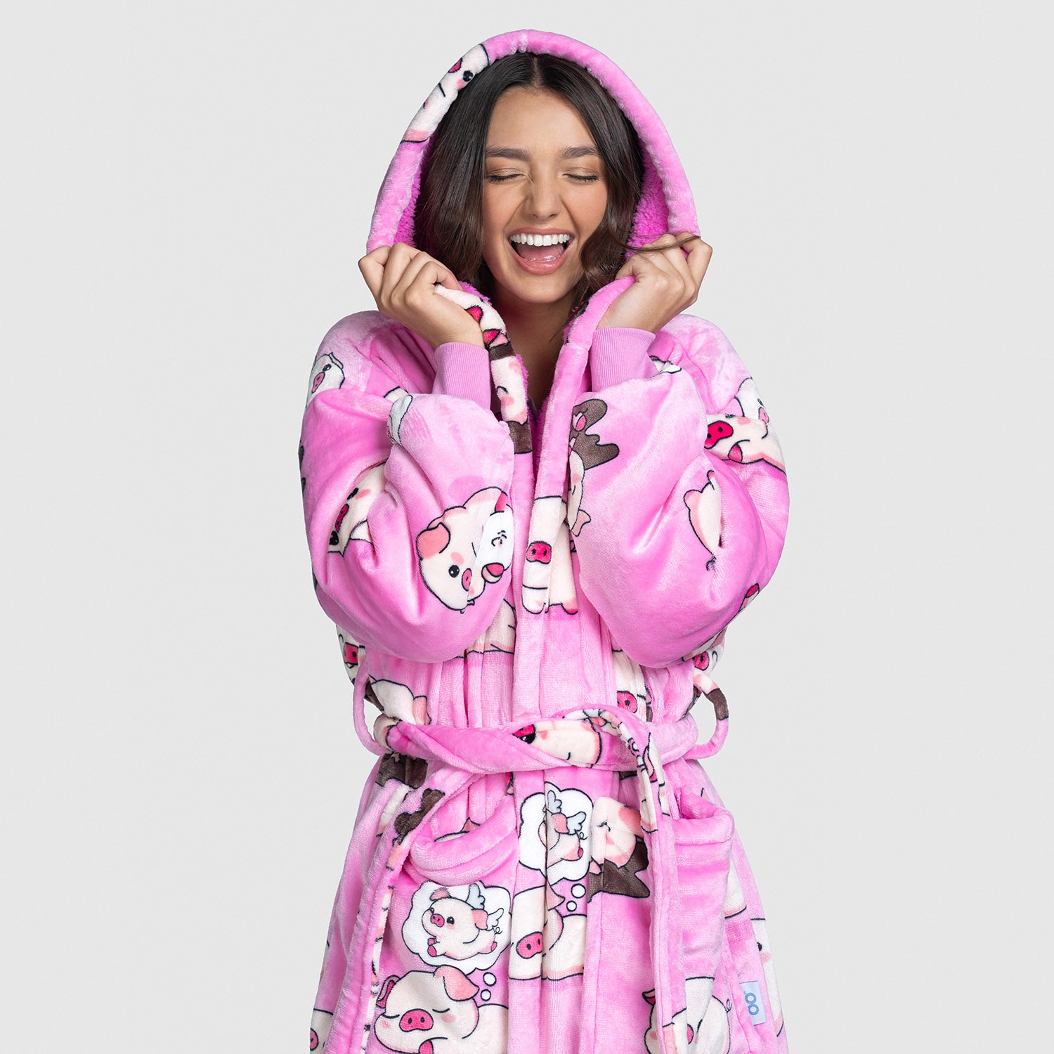 Pig Sherpa Robe – The Oodie USA - Main Image