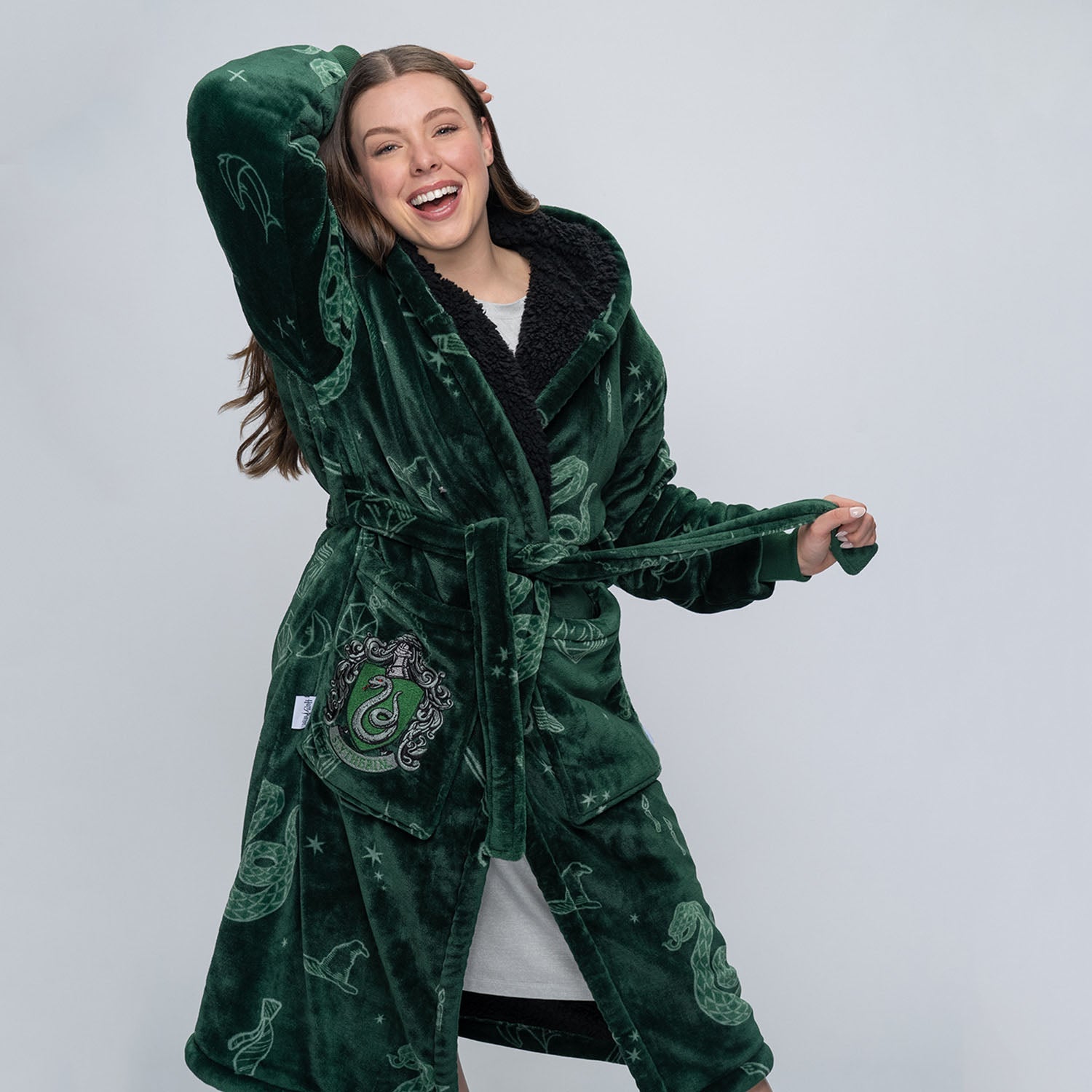 Sherpa Fleece Robe Harry Potter Slytherin