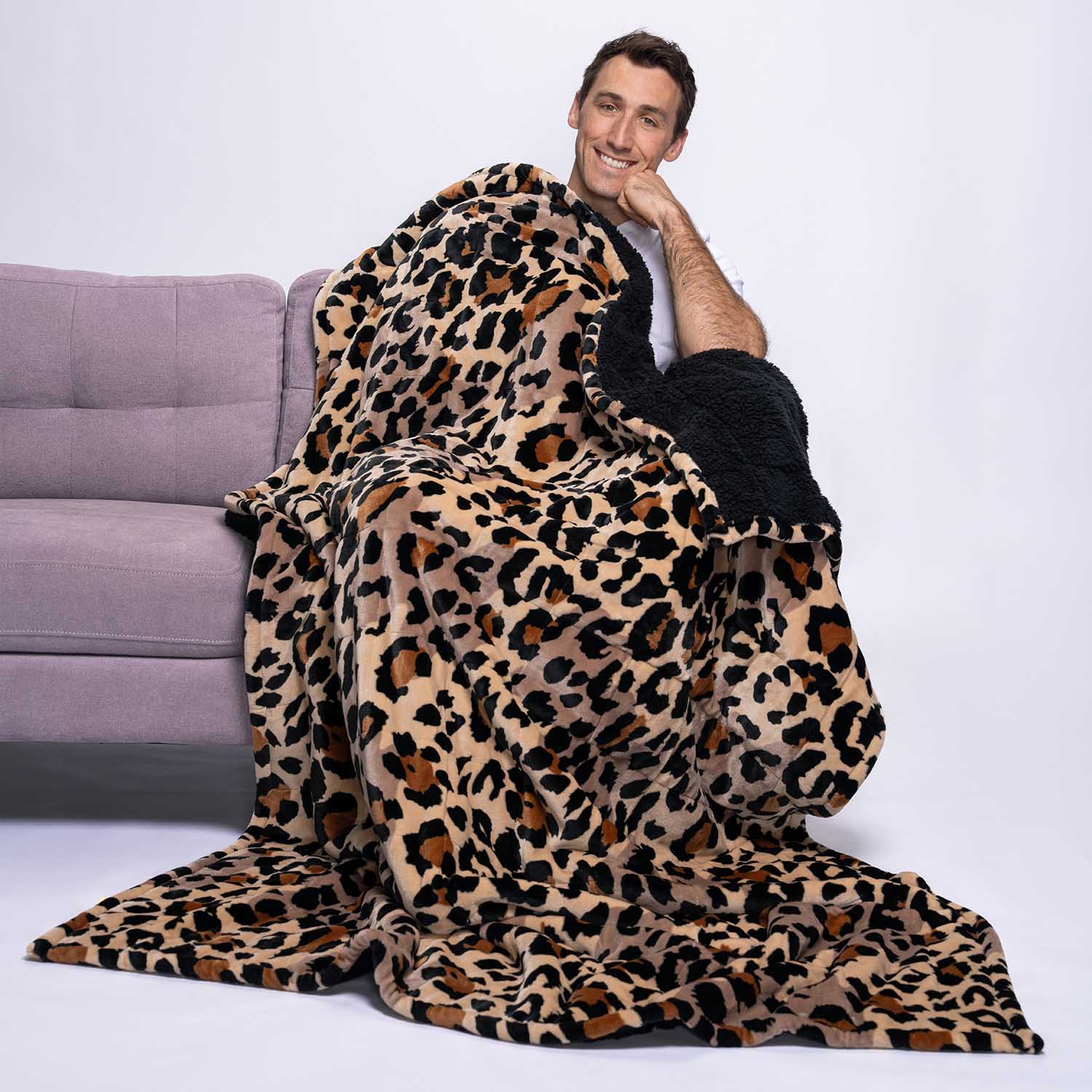 Leopard Sherpa Blanket – The Oodie USA