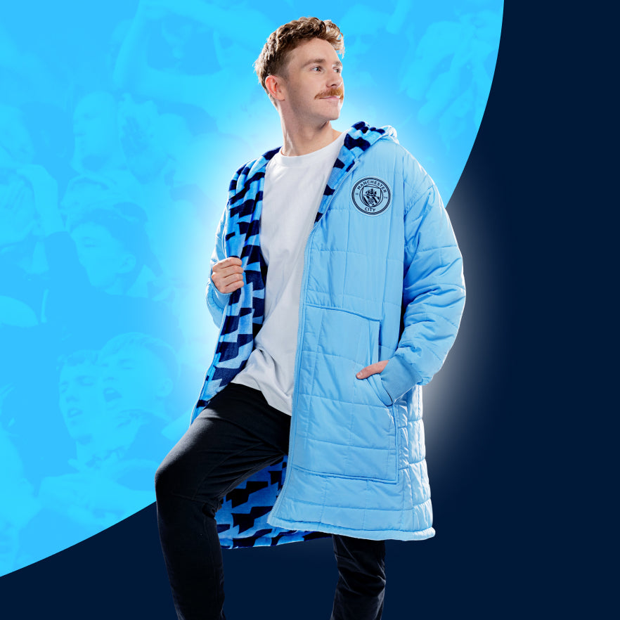 Manchester City Zip Through Outdoor Jacket Licensed – The Oodie USA