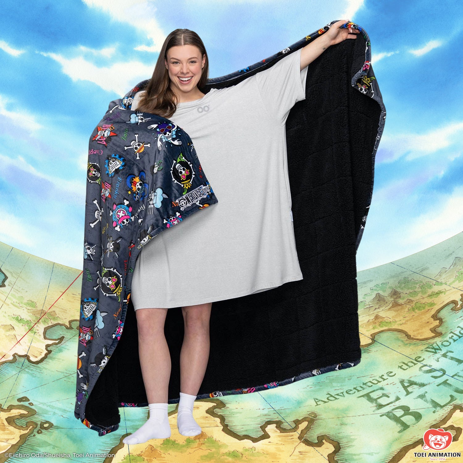 One Piece Group Sherpa Blanket Licensed – The Oodie USA