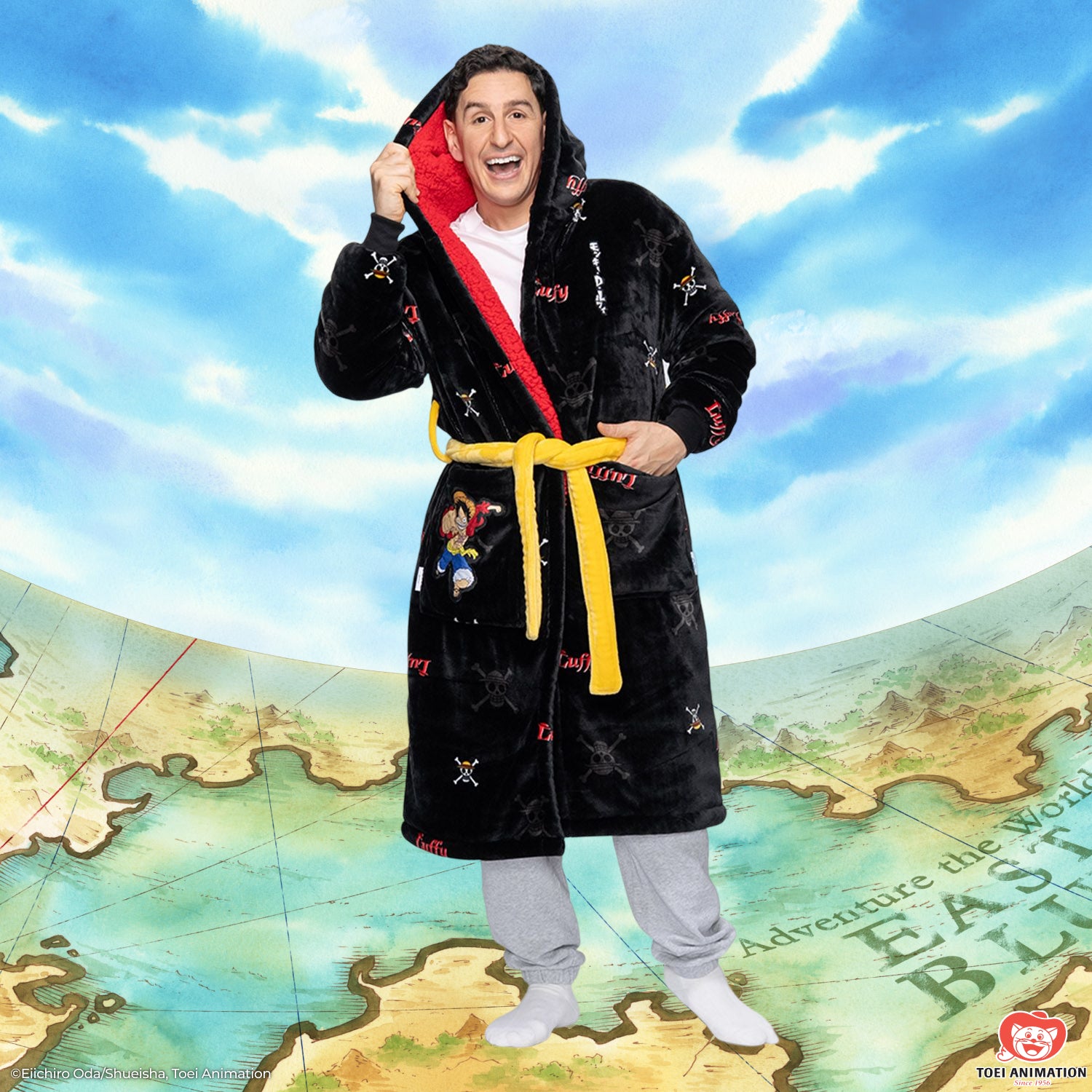 One Piece Luffy Sherpa Robe Licensed – The Oodie USA