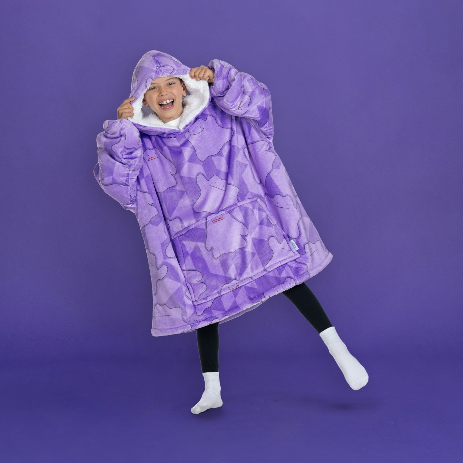 Piyama hoodie Pokemon Ditto dari kolaborasi wiggle wiggle - desain imut dan nyaman