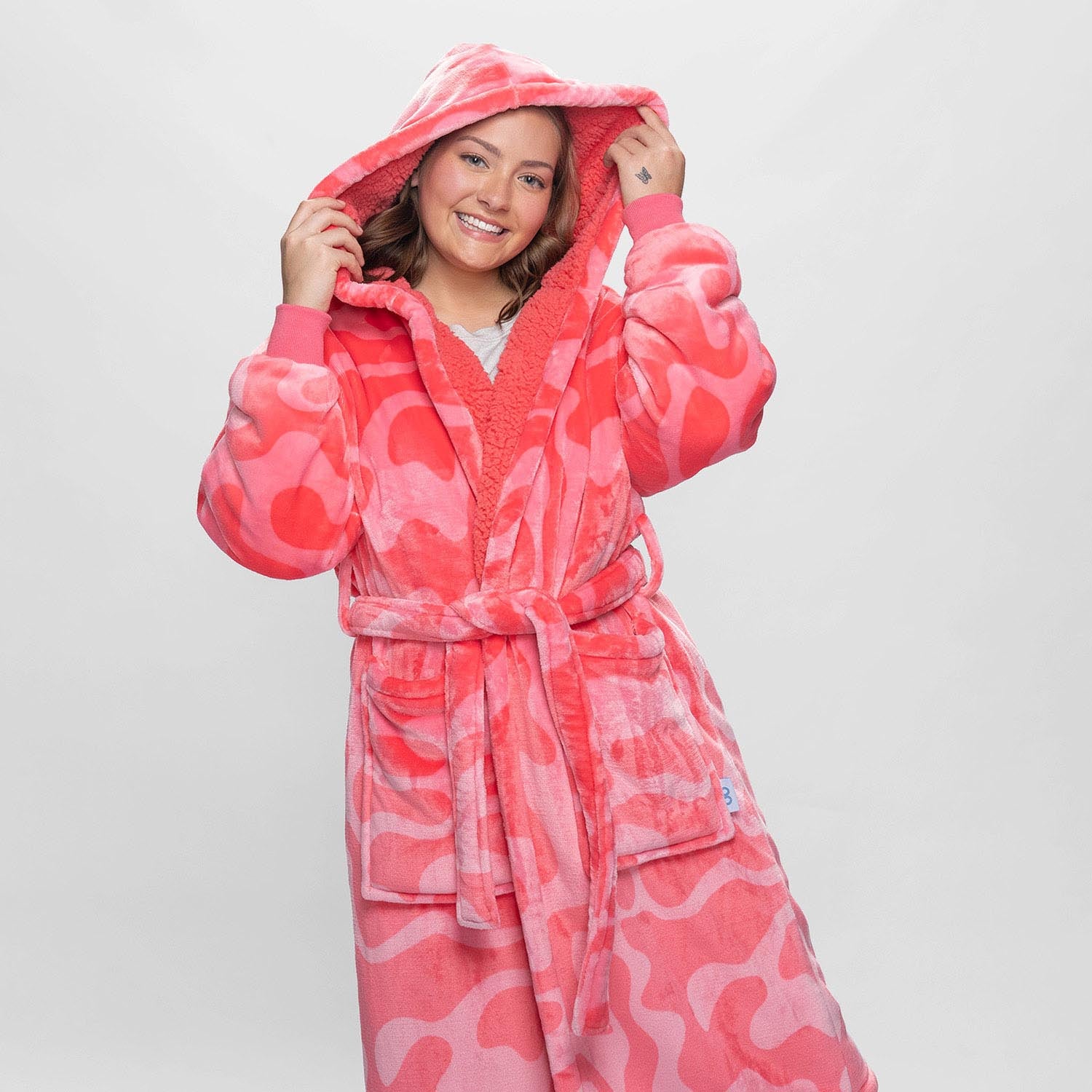 Pink Swirl Sherpa Robe – The Oodie USA