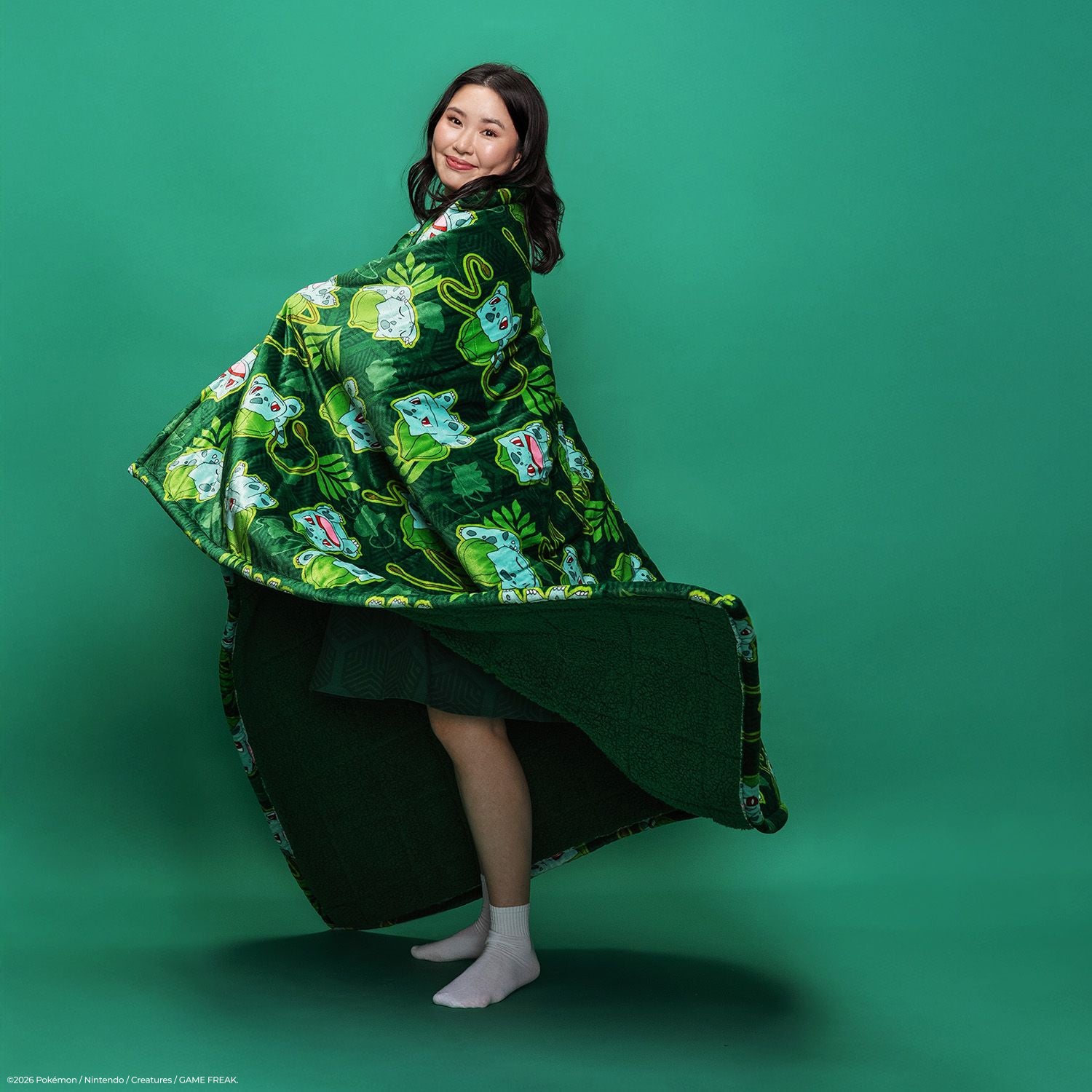 Pokémon Bulbasaur Sherpa Blanket Licensed – The Oodie USA