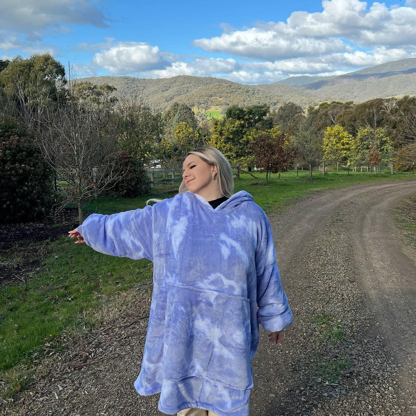 Oodie purple tie dye Clearance