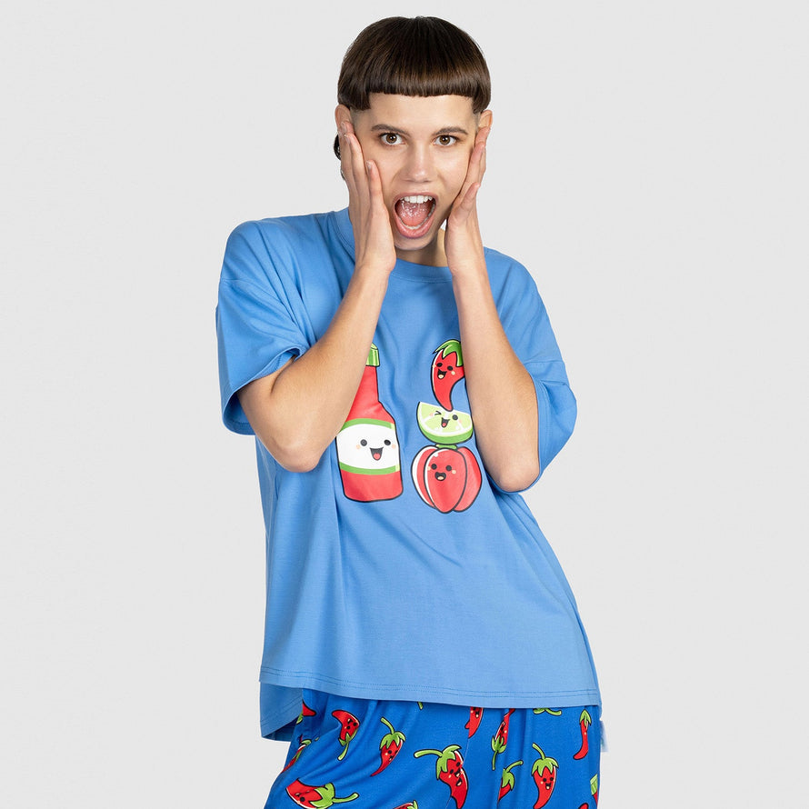 Hot Sauce Unisex Long PJ Set