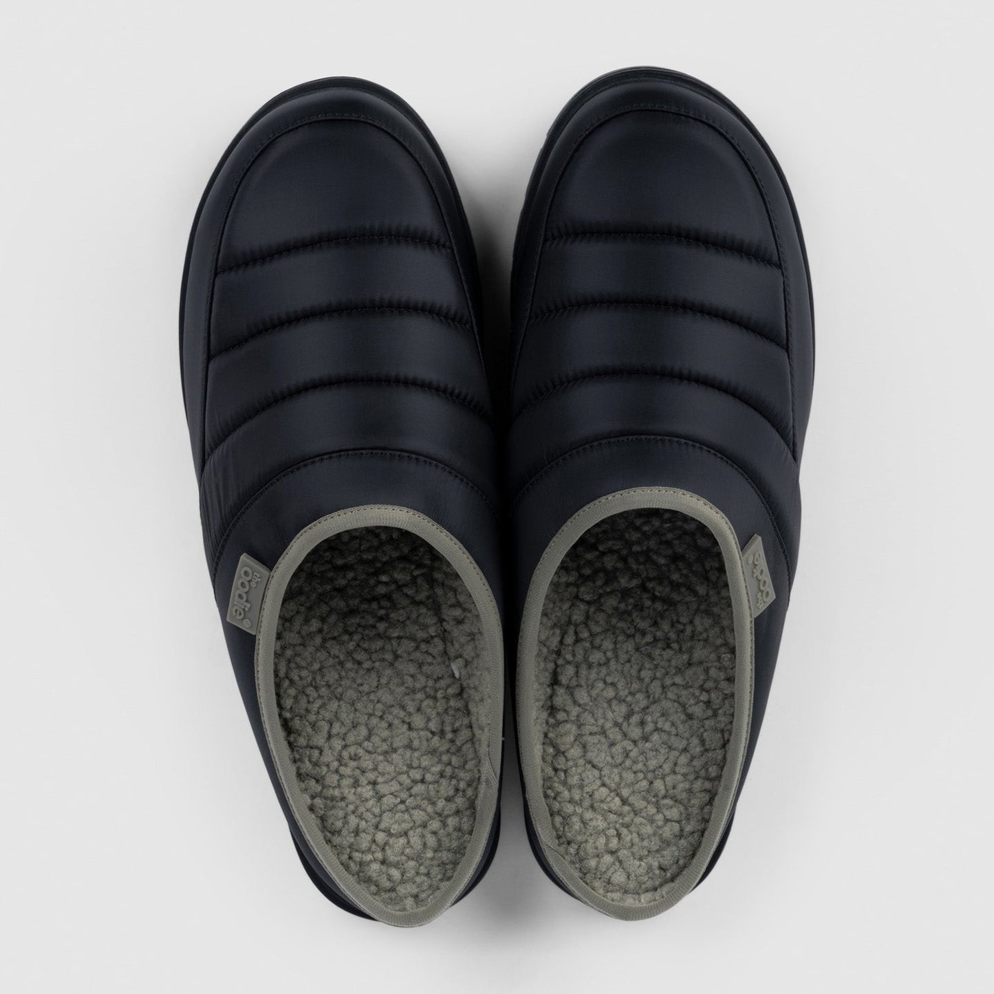 Black Puffer Slip On