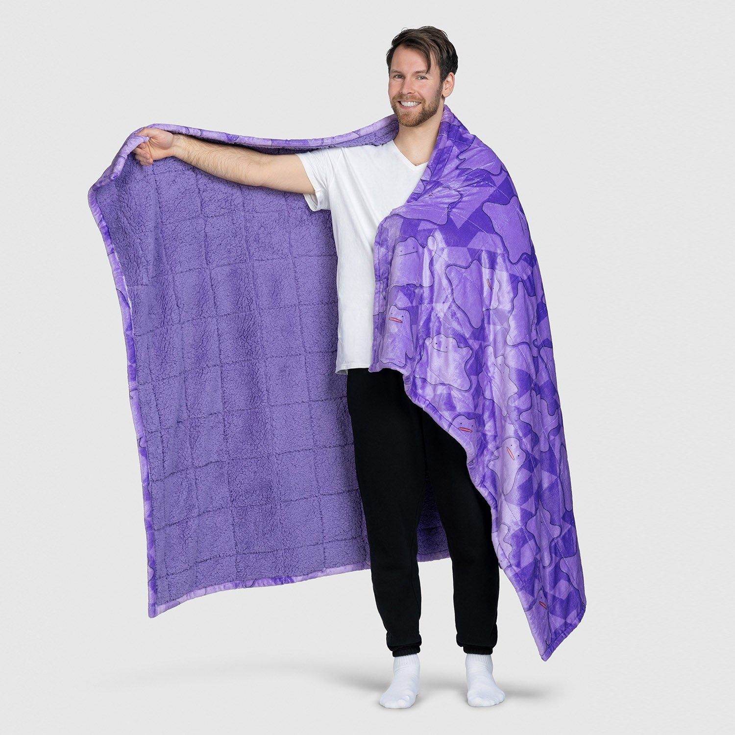 Pokémon Ditto Sherpa Blanket Licensed – The Oodie USA