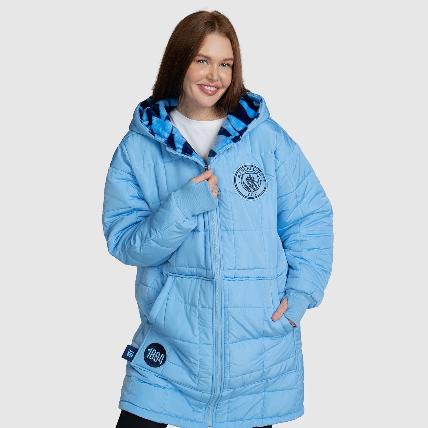 Manchester City Zip Through Outdoor Jacket Licensed – The Oodie USA