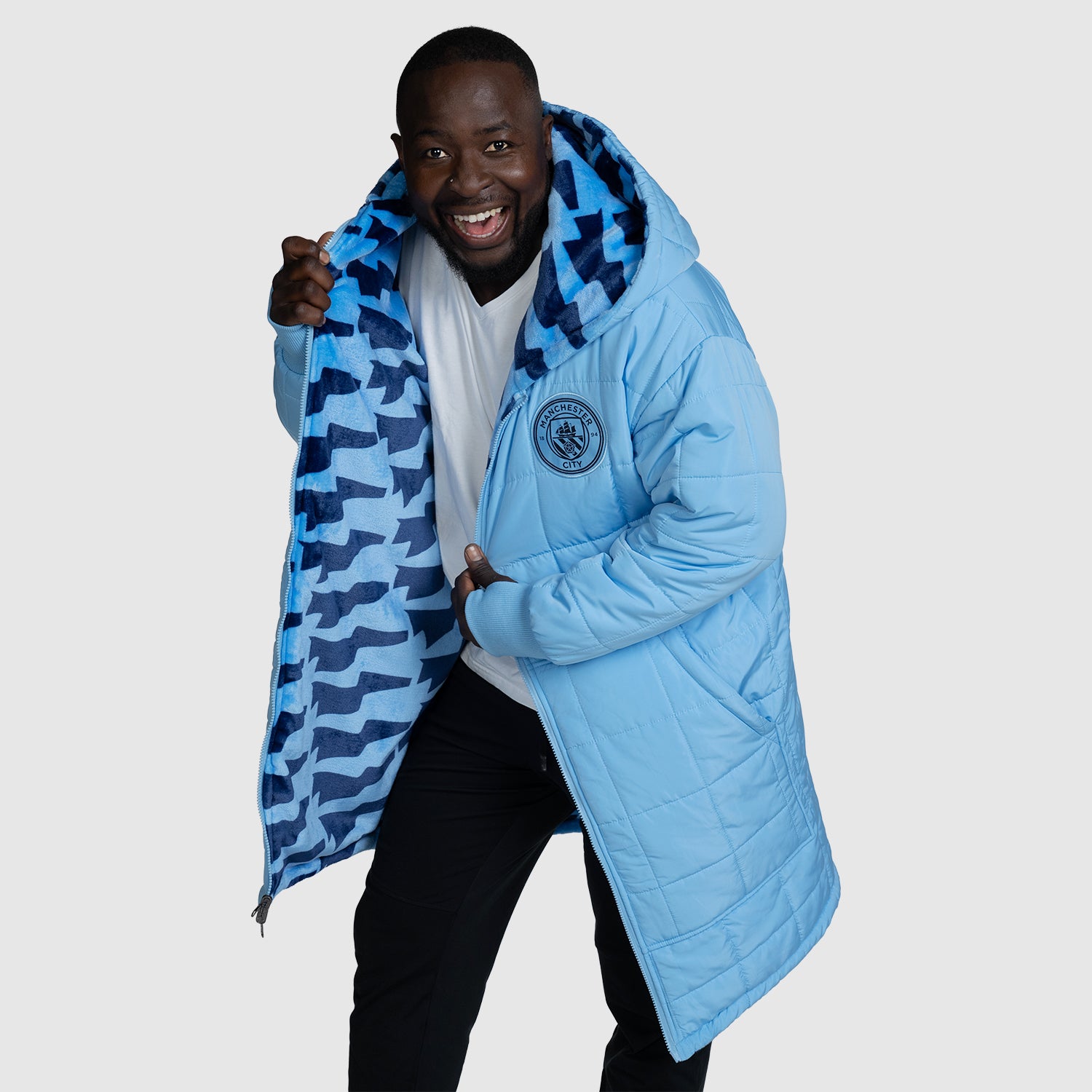 Manchester City Zip Through Outdoor Jacket Licensed – The Oodie USA