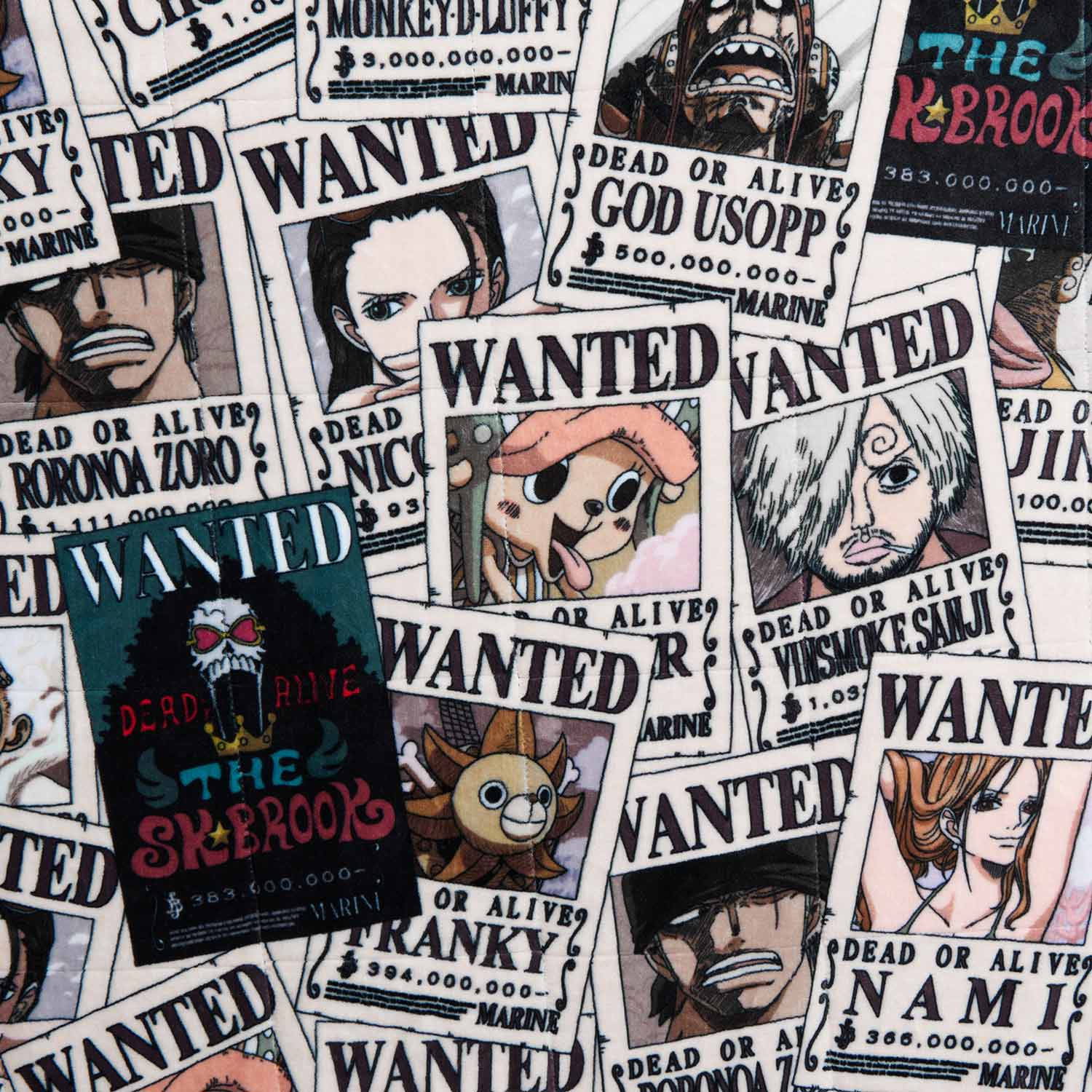 ONE PIECE Wanted Poster Sherpa Blanket Licensed – The Oodie USA