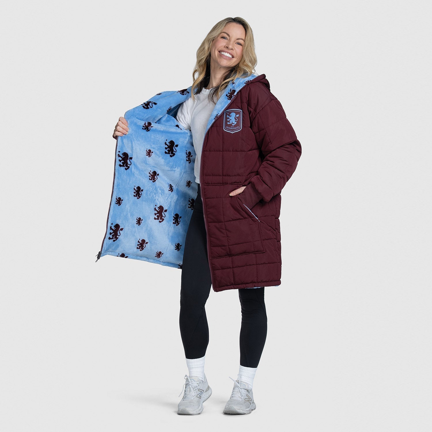 Aston Villa Zip Through Outdoor Jacket Licensed – The Oodie USA