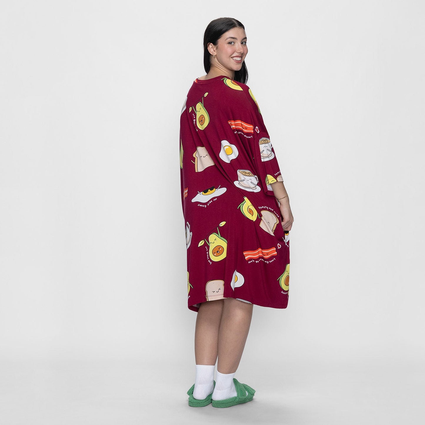 size: Sharnaya is 5′4” wearing a size OSFM