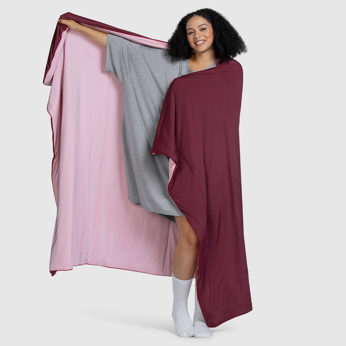 Pink Burgundy Block