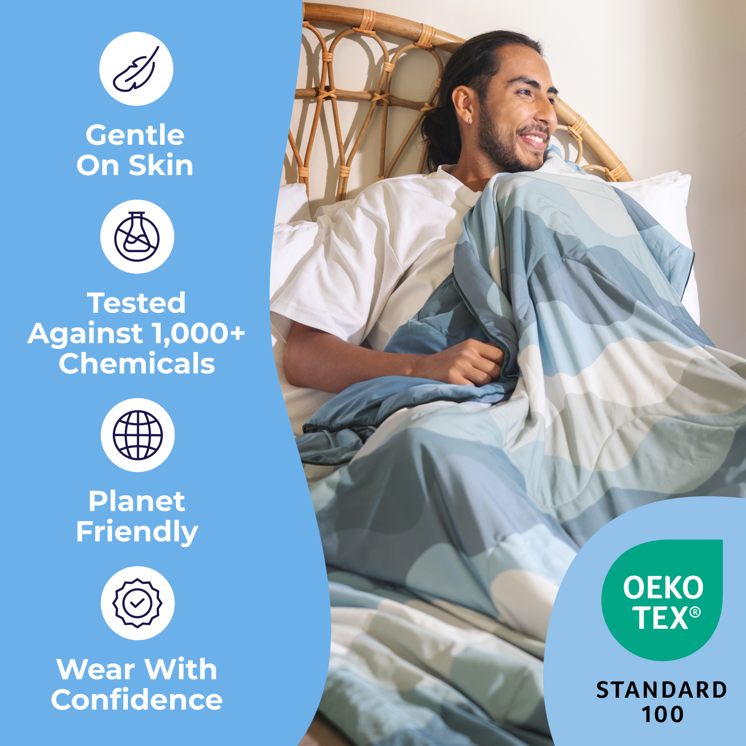 Night Sweats Sweat Wicking Best Blankets For Sweaty Sleepers Grey