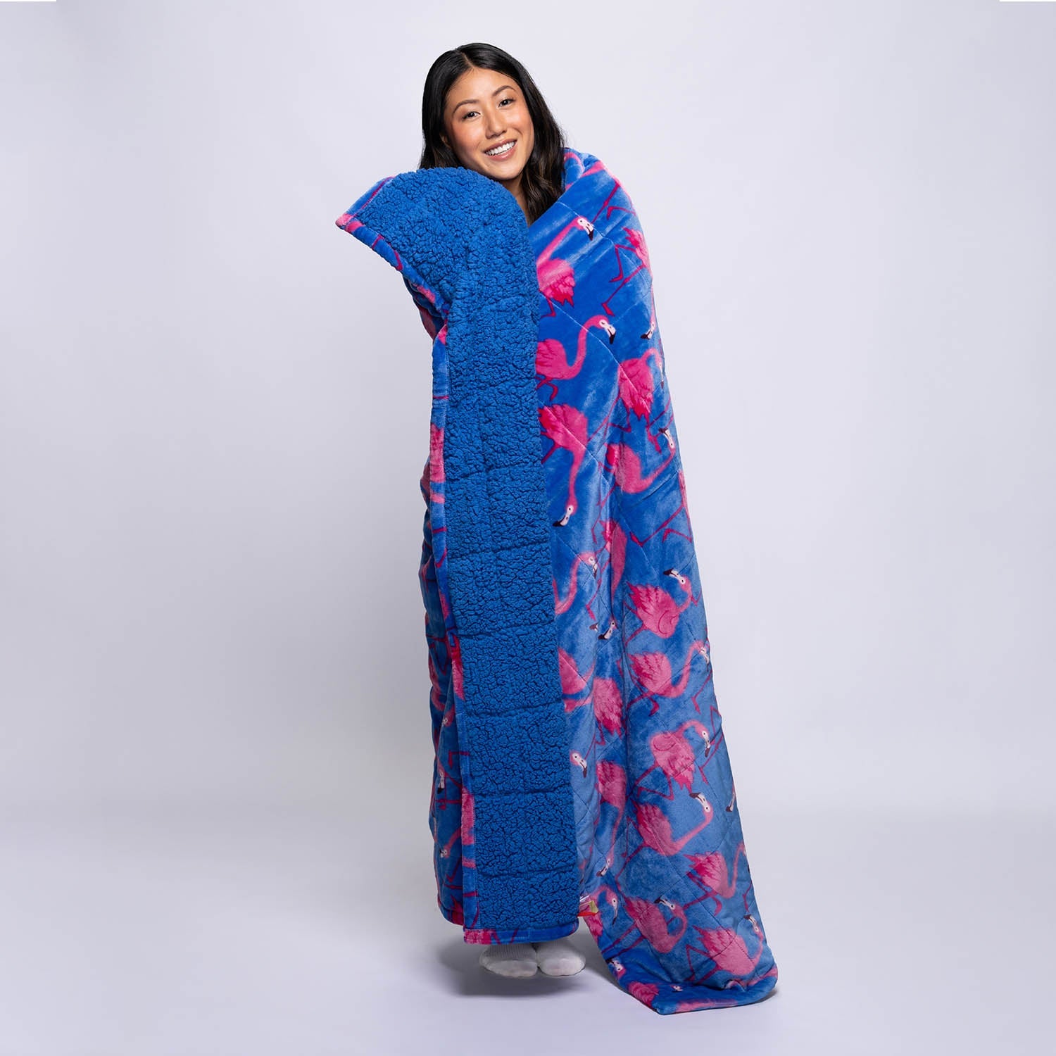 Flamingo Sherpa Blanket – The Oodie USA