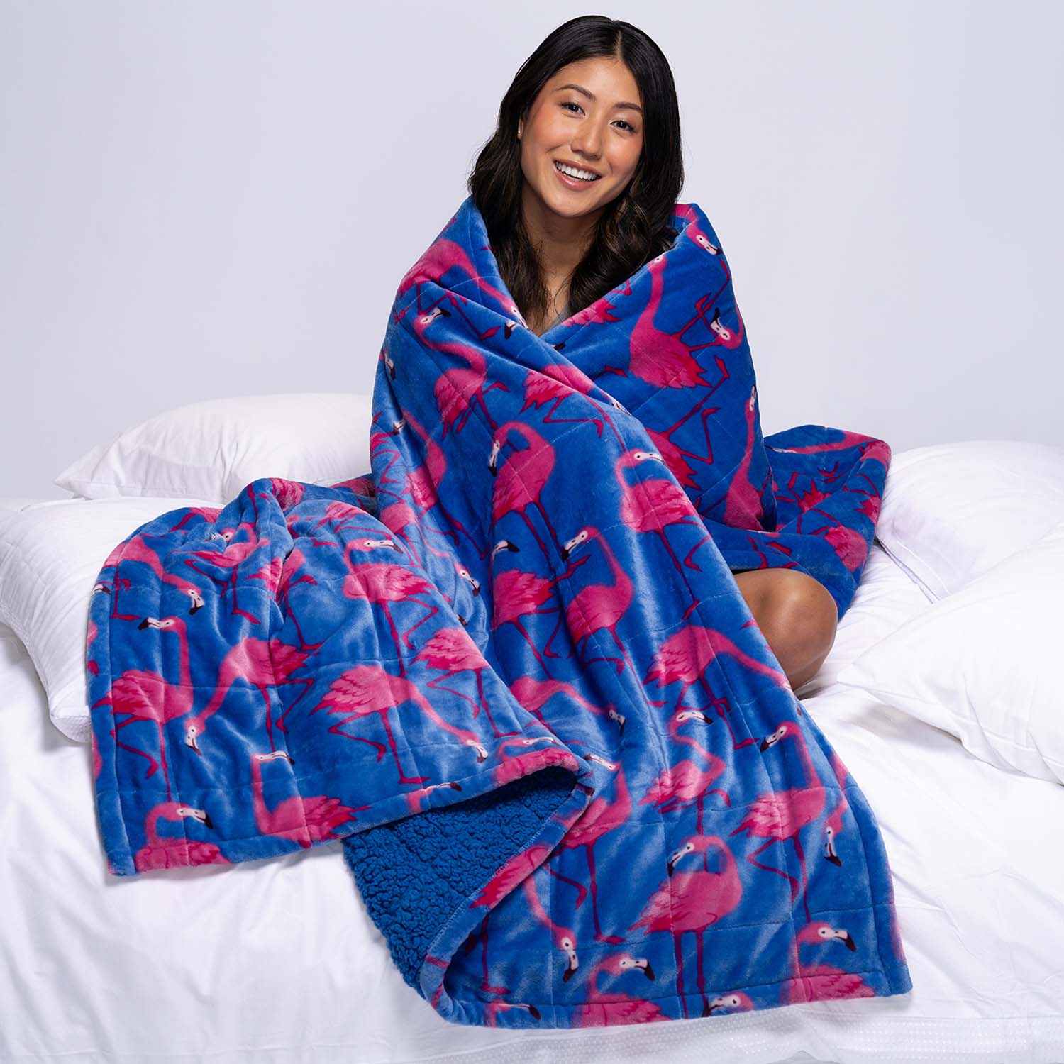 Flamingo Sherpa Blanket – The Oodie USA