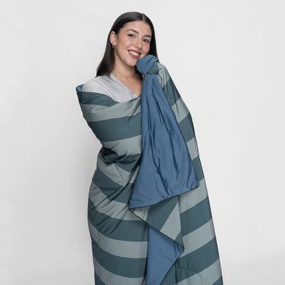 Green/Navy Stripe