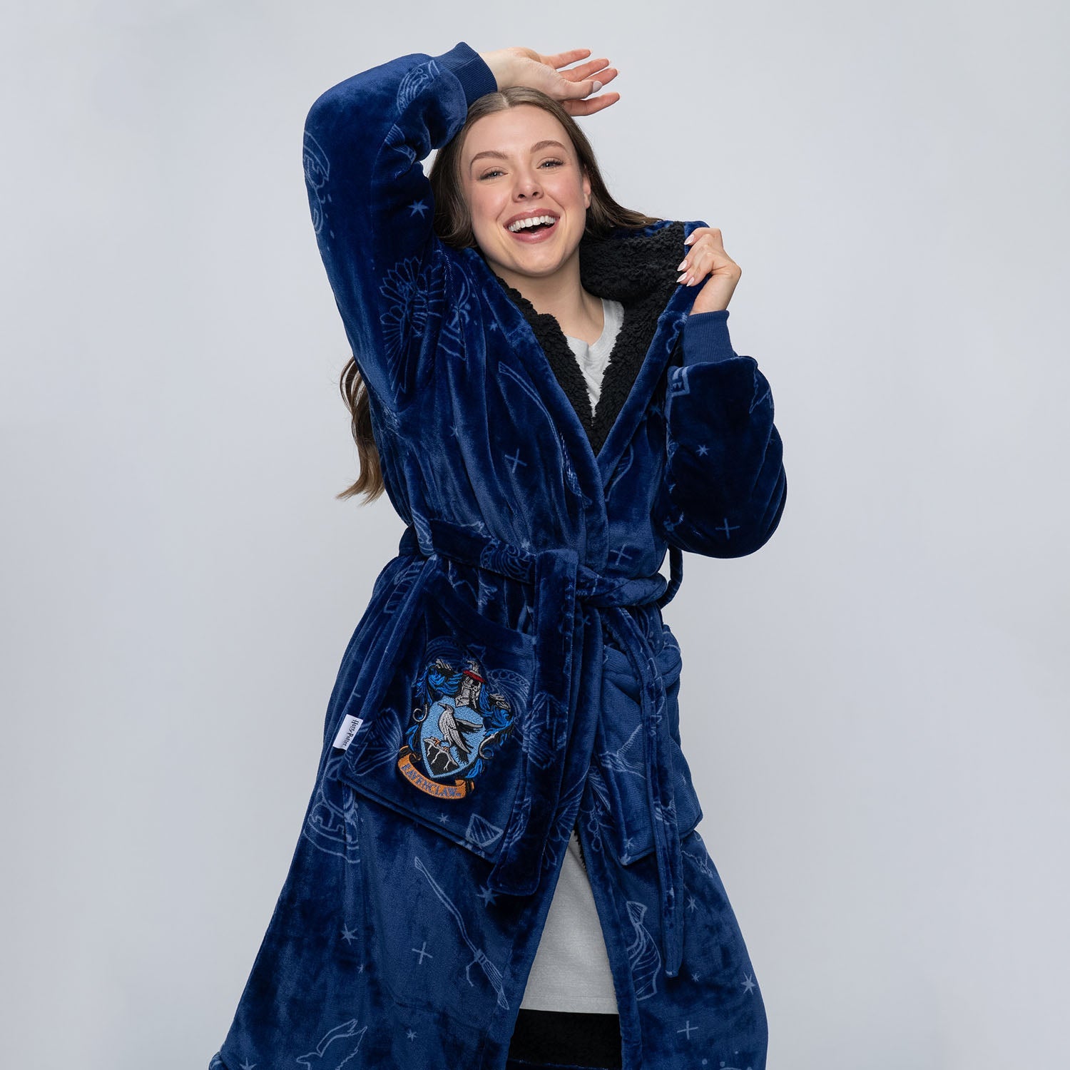 Harry Potter Ravenclaw Sherpa Robe Licensed The Oodie USA Harry Potter Ravenclaw Sherpa Robe Licensed The Oodie USA