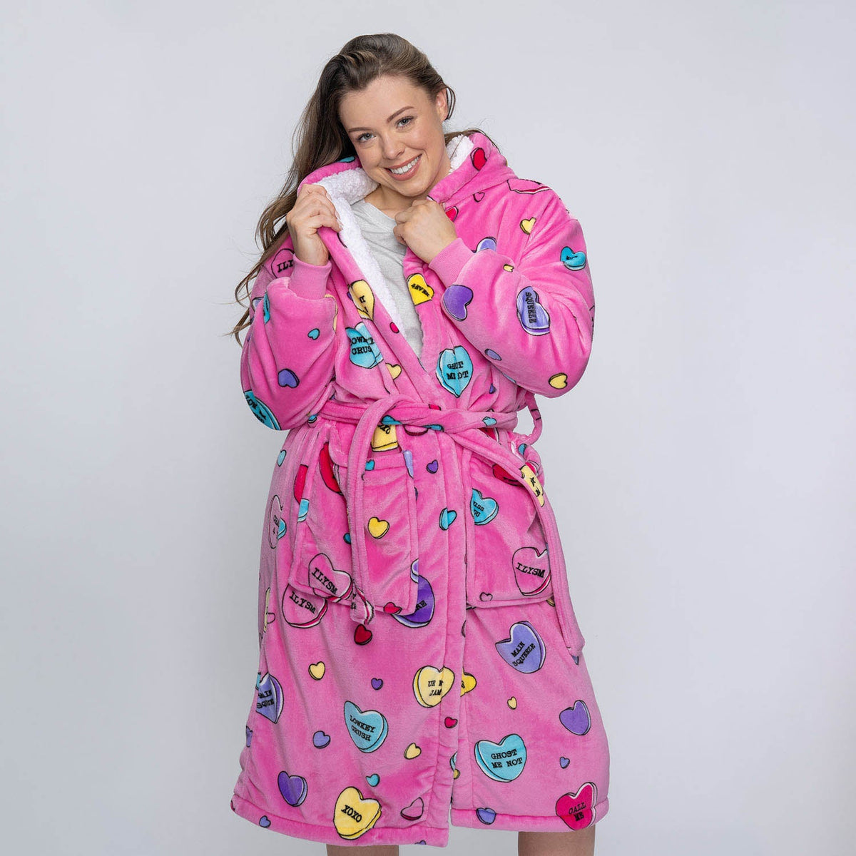 Candy Robe Love Candy Sherpa Robe – The Oodie USA
