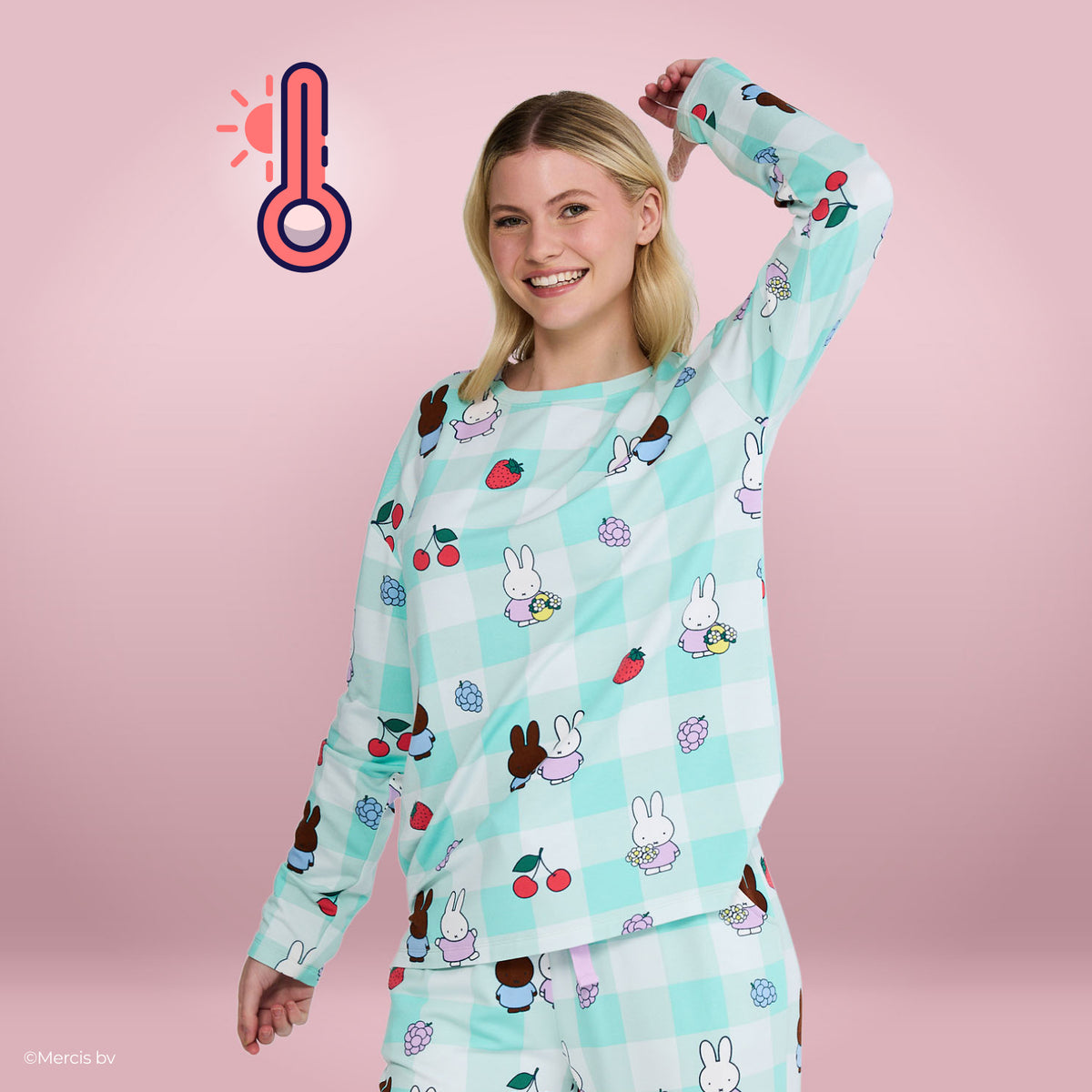 Miffy Fruit Warming Long Sleeve Pyjama Top Licensed – The Oodie USA