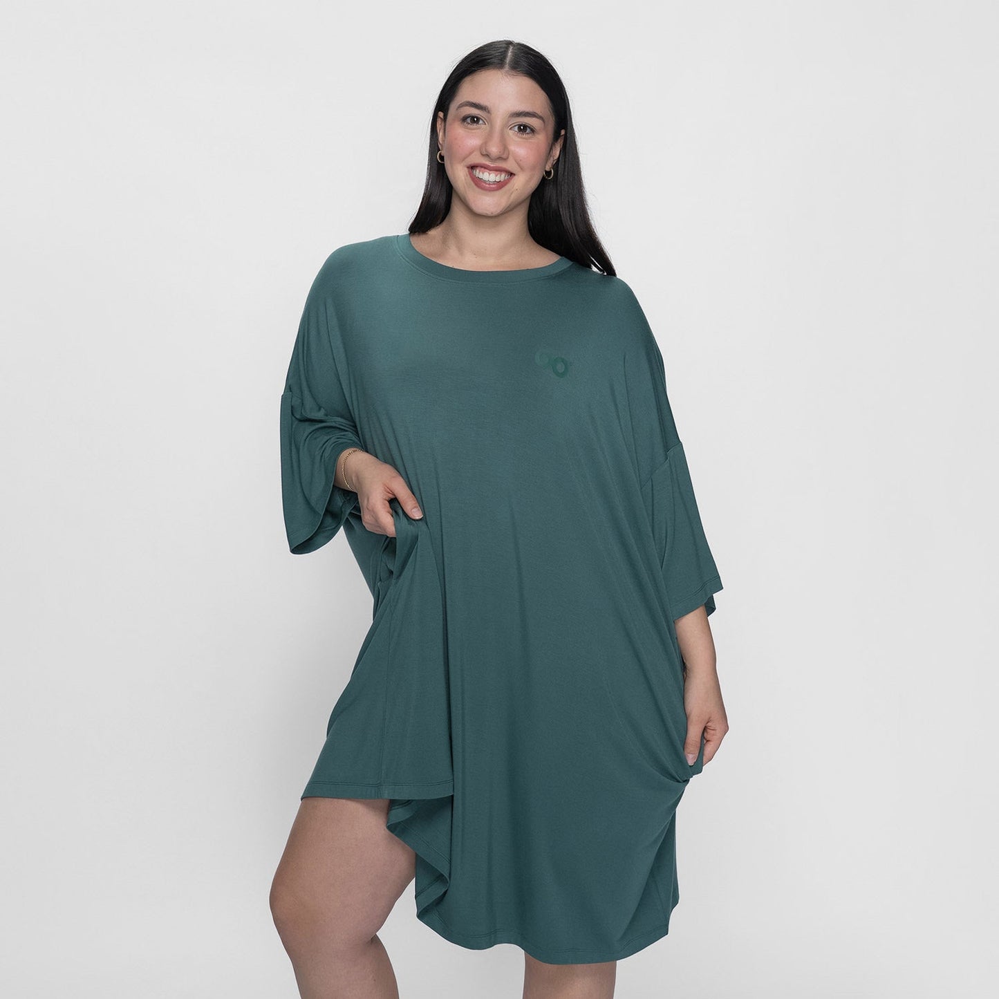size: Sharnaya is 5′4” wearing a size OSFM