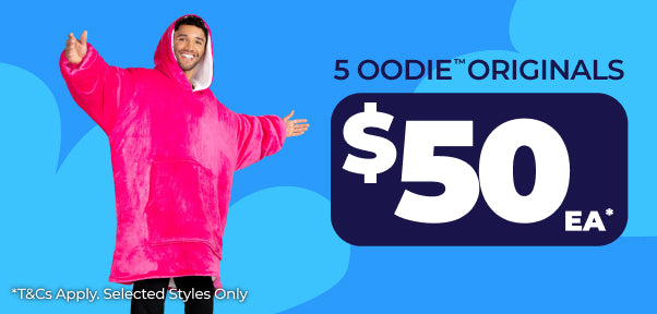 5 OODIE™ ORIGINALS, $50 EACH