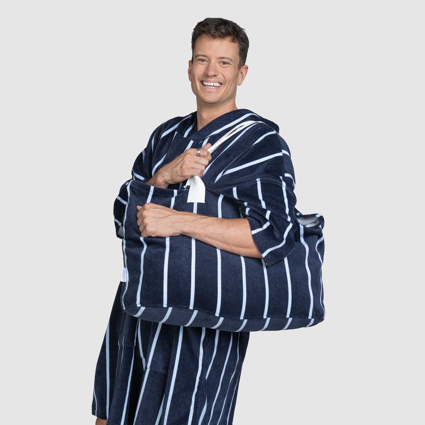 Navy Pin Stripe