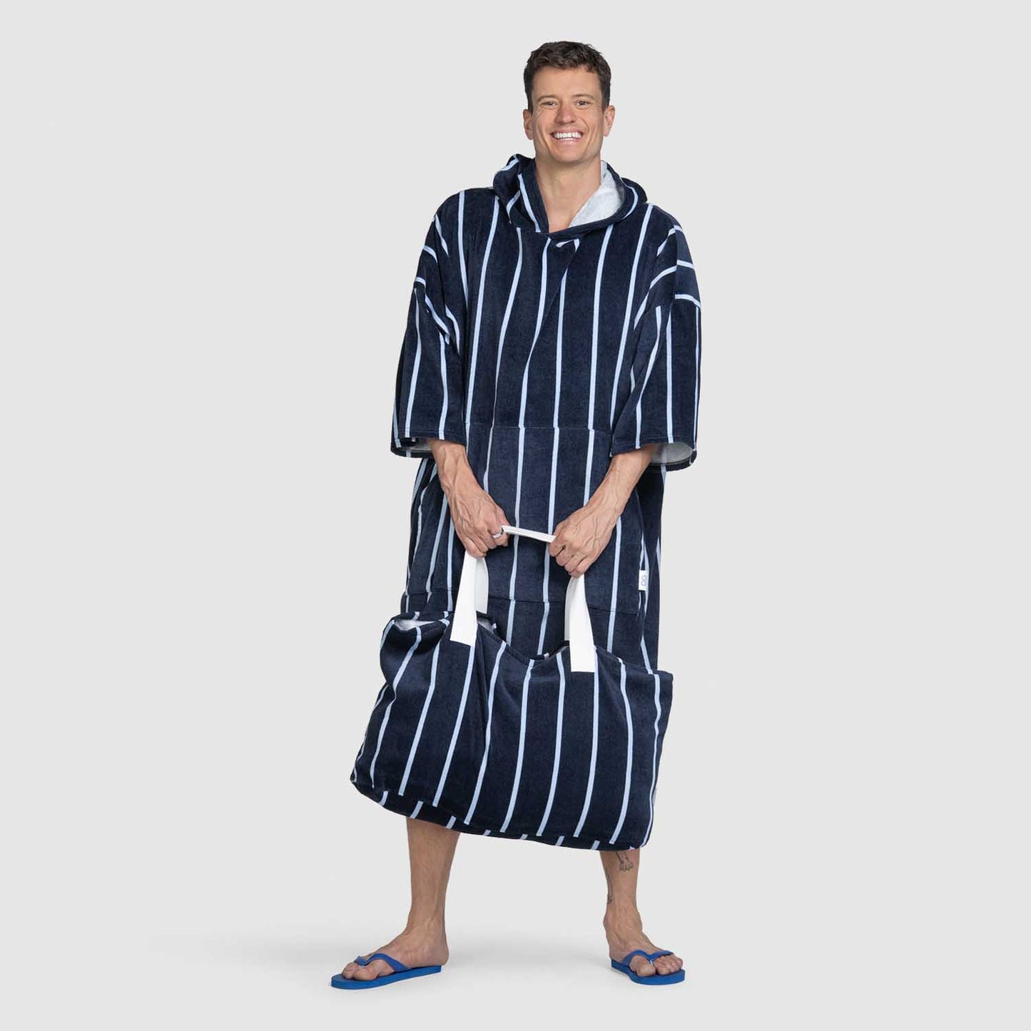 Navy Pin Stripe