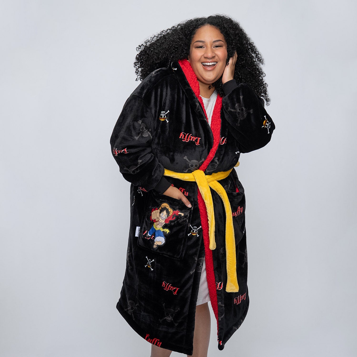 One Piece Luffy Sherpa Robe Licensed – The Oodie USA