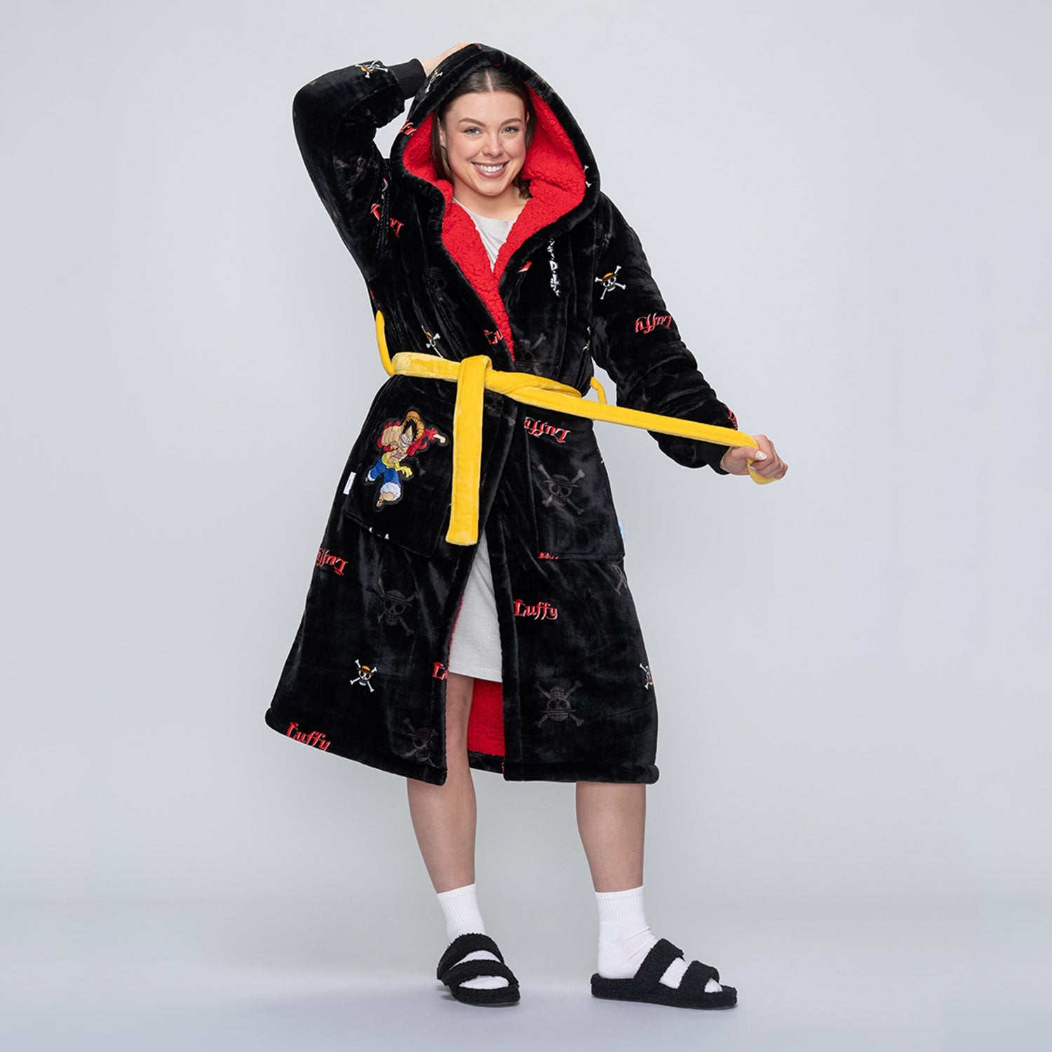 One Piece Luffy Sherpa Robe Licensed – The Oodie USA