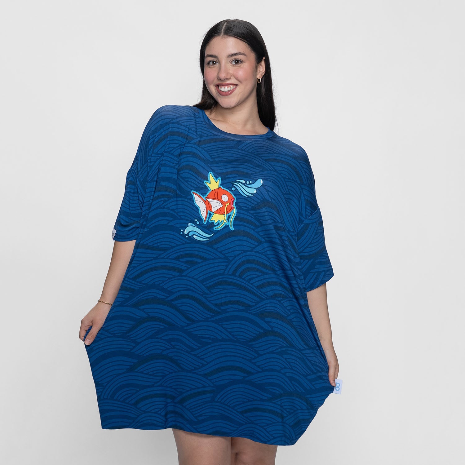 magikarp dress shirt Pokemon Magikarp Waves Woven Unisex Button-Up Collard Shirt GameStop Exclusive, Size: XL