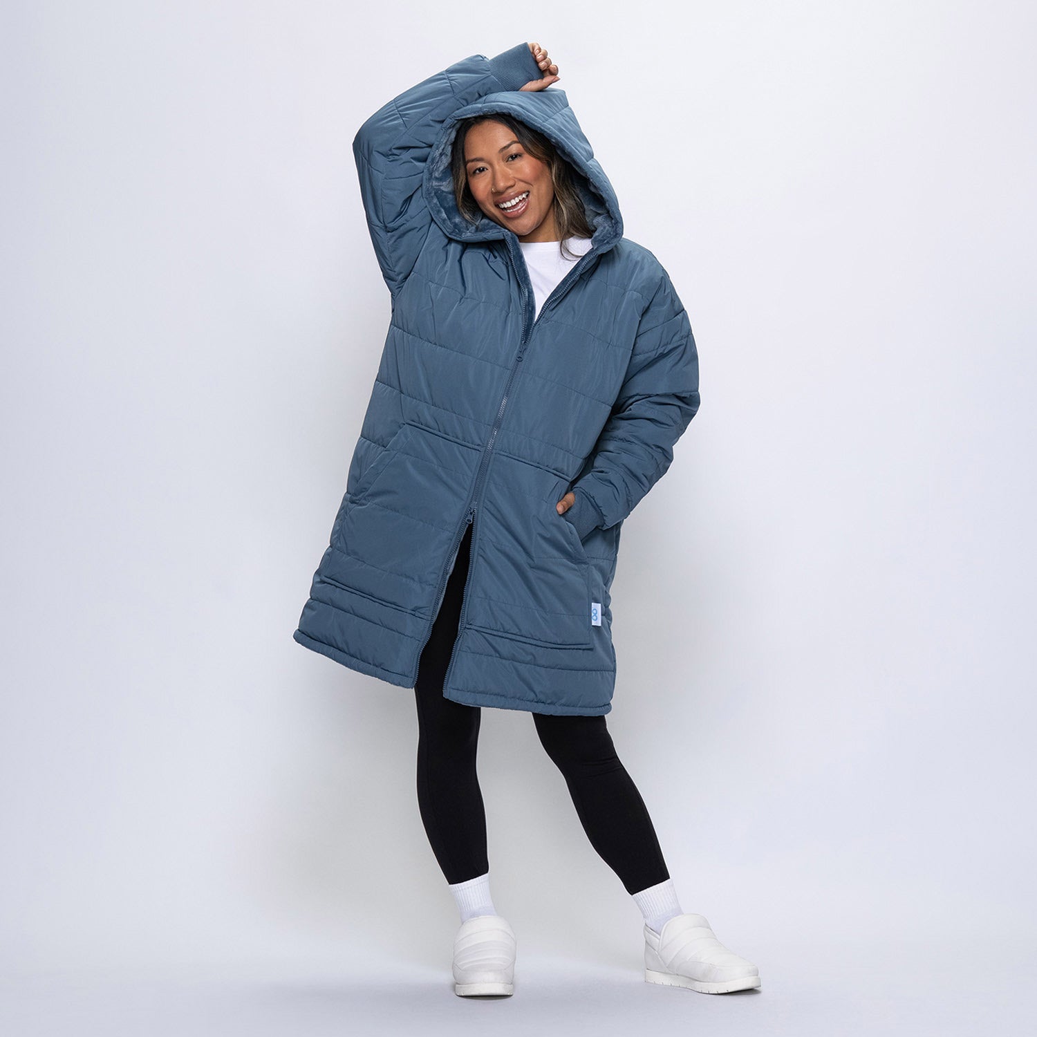 Burgundy Long Puffer Jacket | The Oodie™ – The Oodie USA
