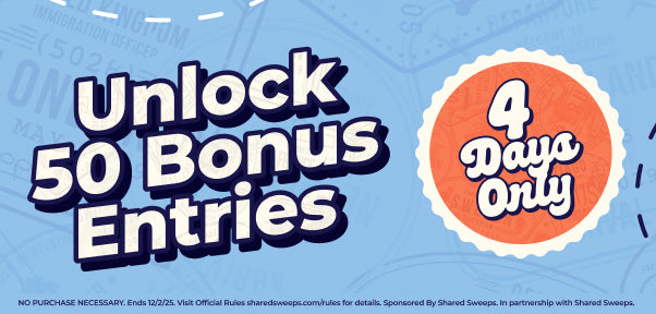WIN $100k | BONUS ENTRIES ON ALL PURCHASES NOW
