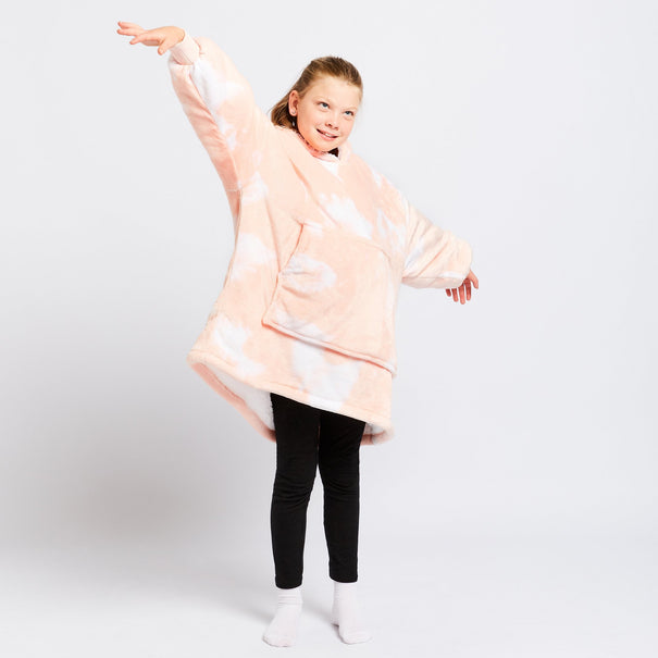 Peach Tie-Dye Kids Oodie – The Oodie USA